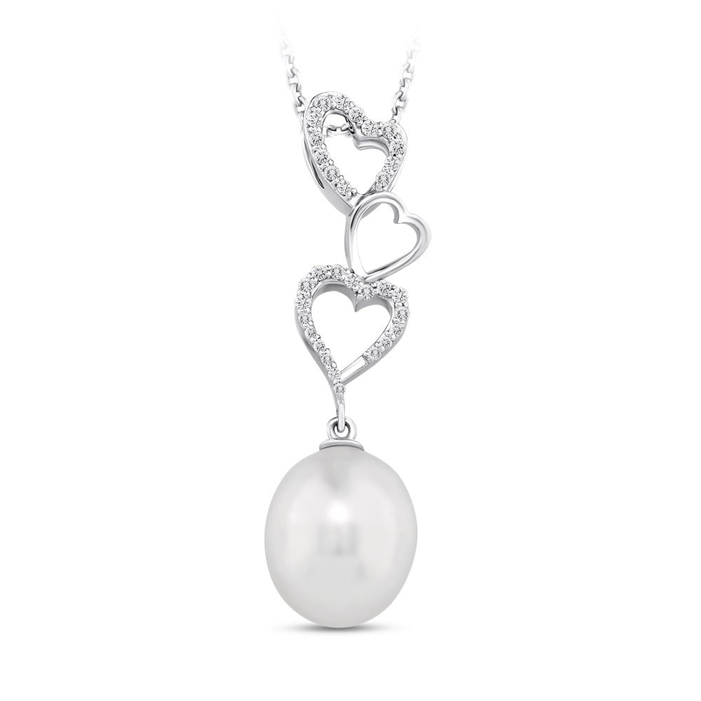 Колие с Диаманти и Перла  