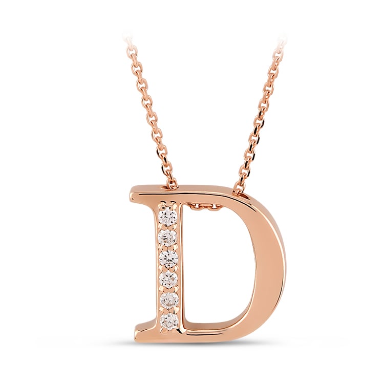 Колие с Диаманти - Буква