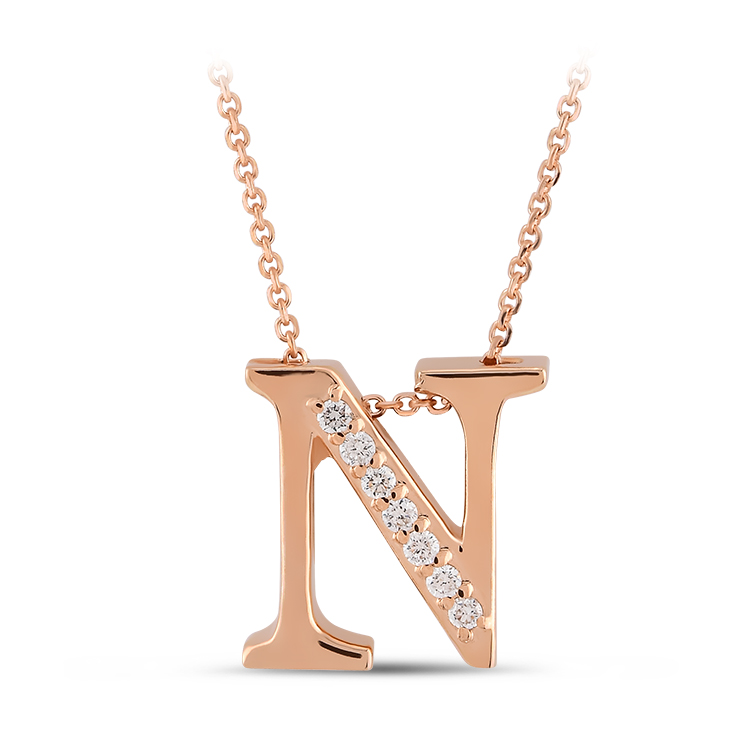 Колие с Диаманти - Буква