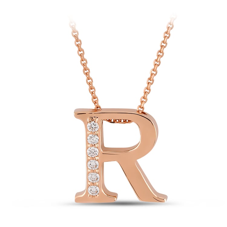 Колие с Диаманти - Буква