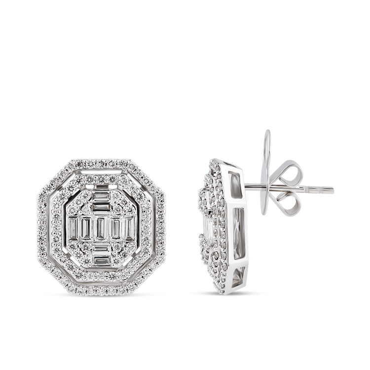 Baguette Diamond Earrings