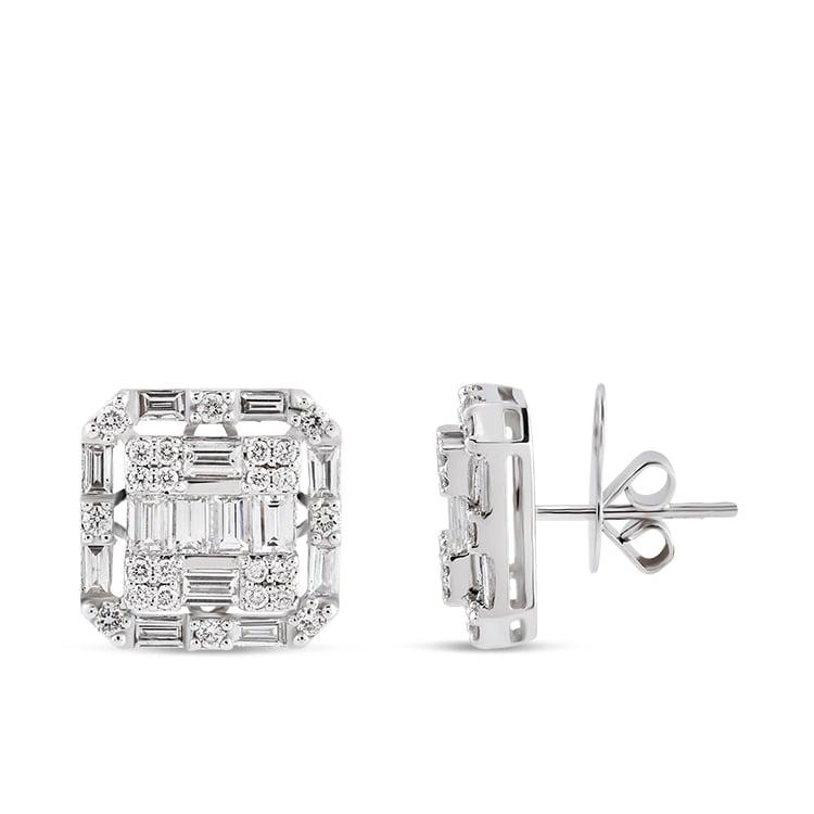 Baguette Diamond Earrings