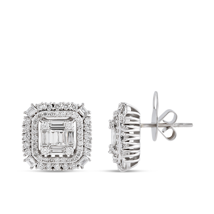 Baguette Diamond Earrings