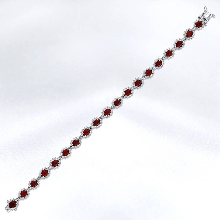 Ruby Diamond Bracelet