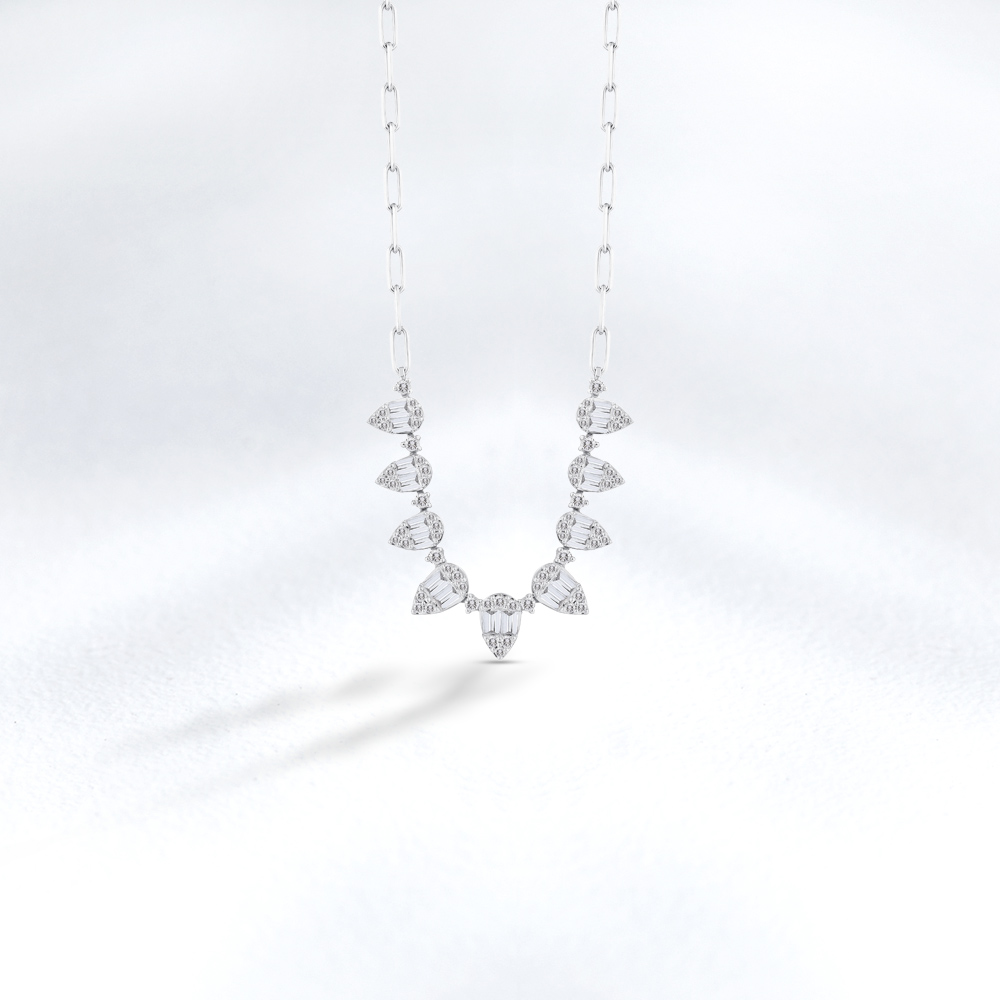 Baguette Diamond Necklace