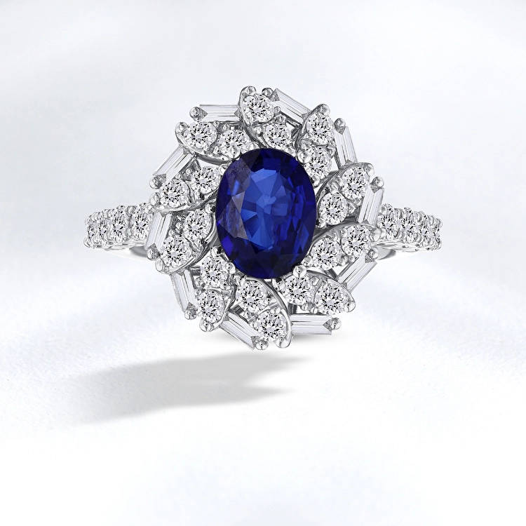 Sapphire Diamond Ring