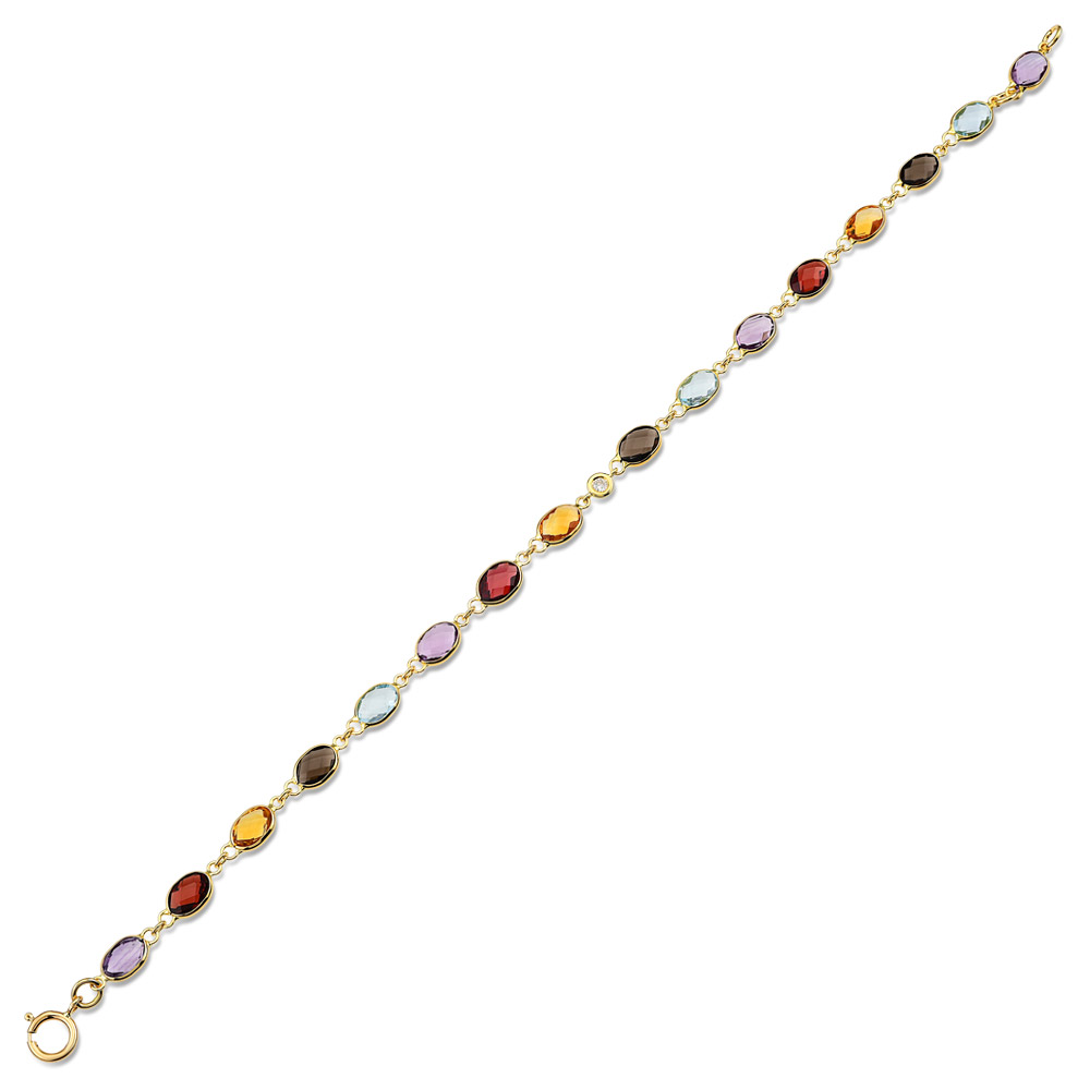 Gemstones Diamond Bracelet