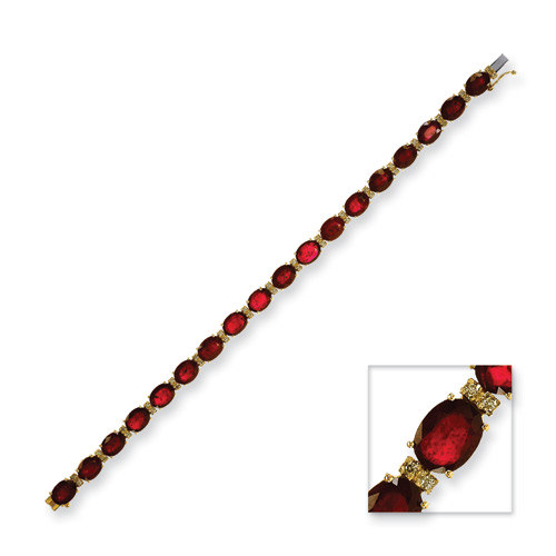 Ruby Diamond Bracelet