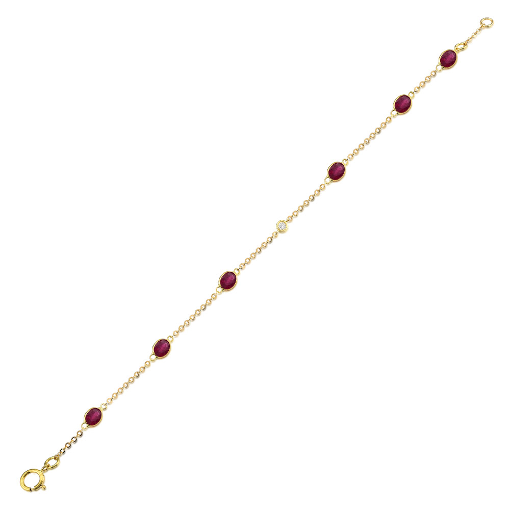 Ruby Diamond Bracelet