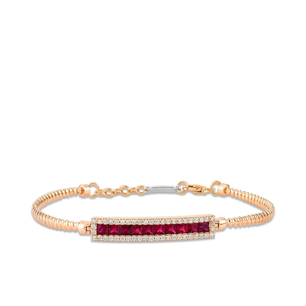 Ruby Diamond Bracelet