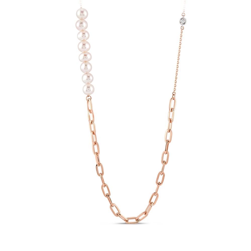 Diamond Pearl Necklace