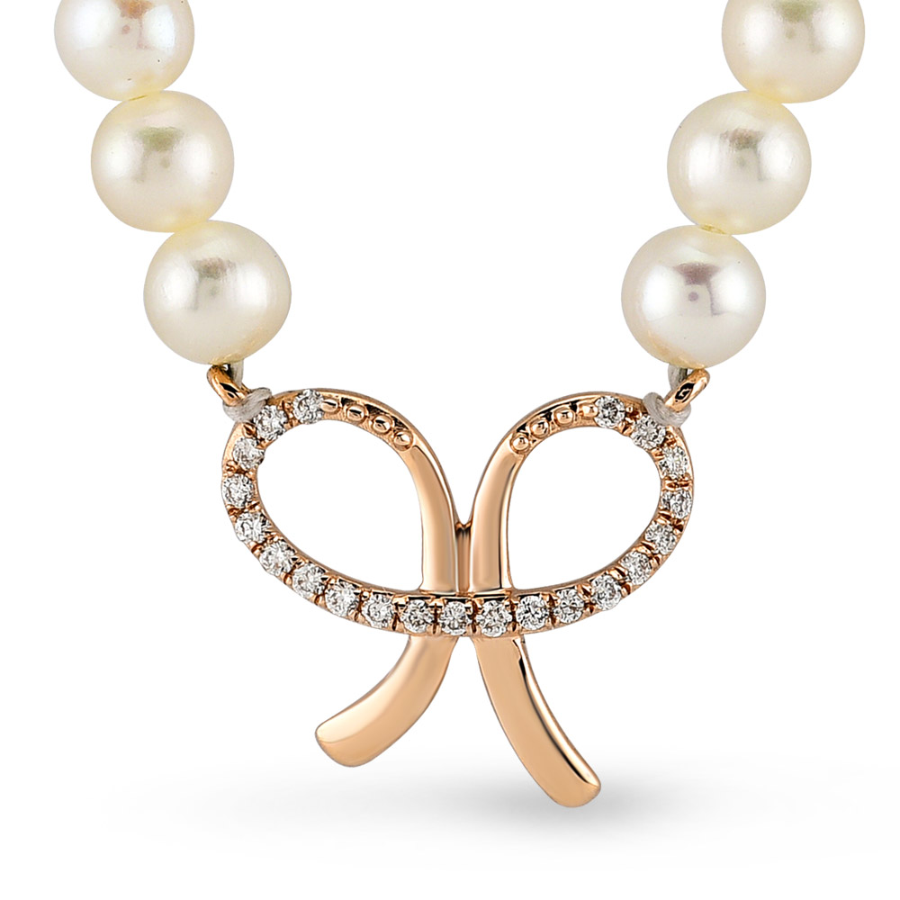 Diamond Pearl Necklace