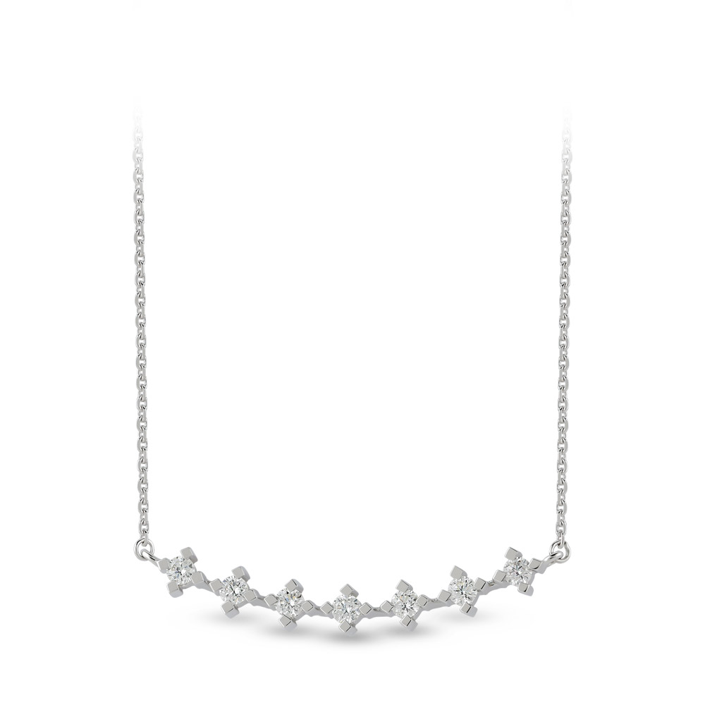 Seven Stone Diamond Necklace