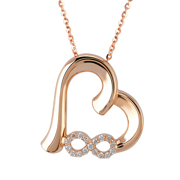 Eternal Love Heart Diamond Necklace