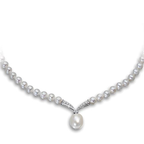 Pearl Diamond Necklace