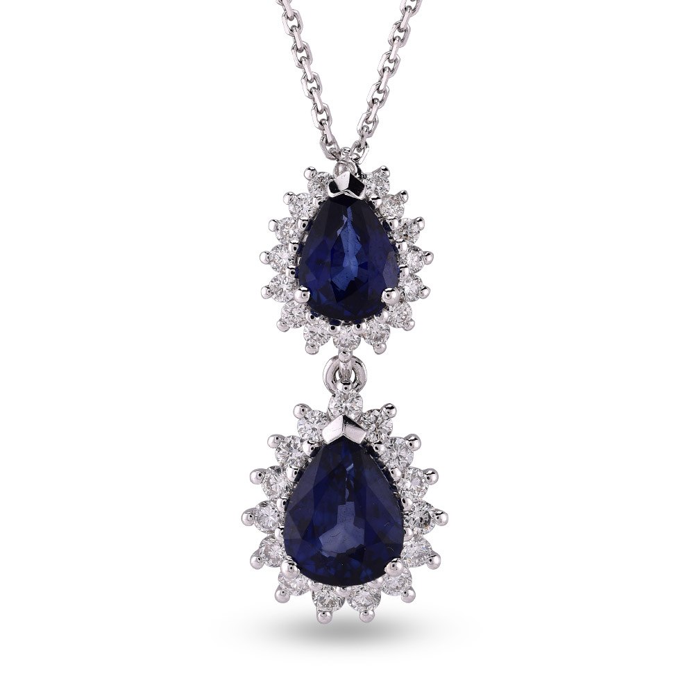 Sapphire Diamond Necklace