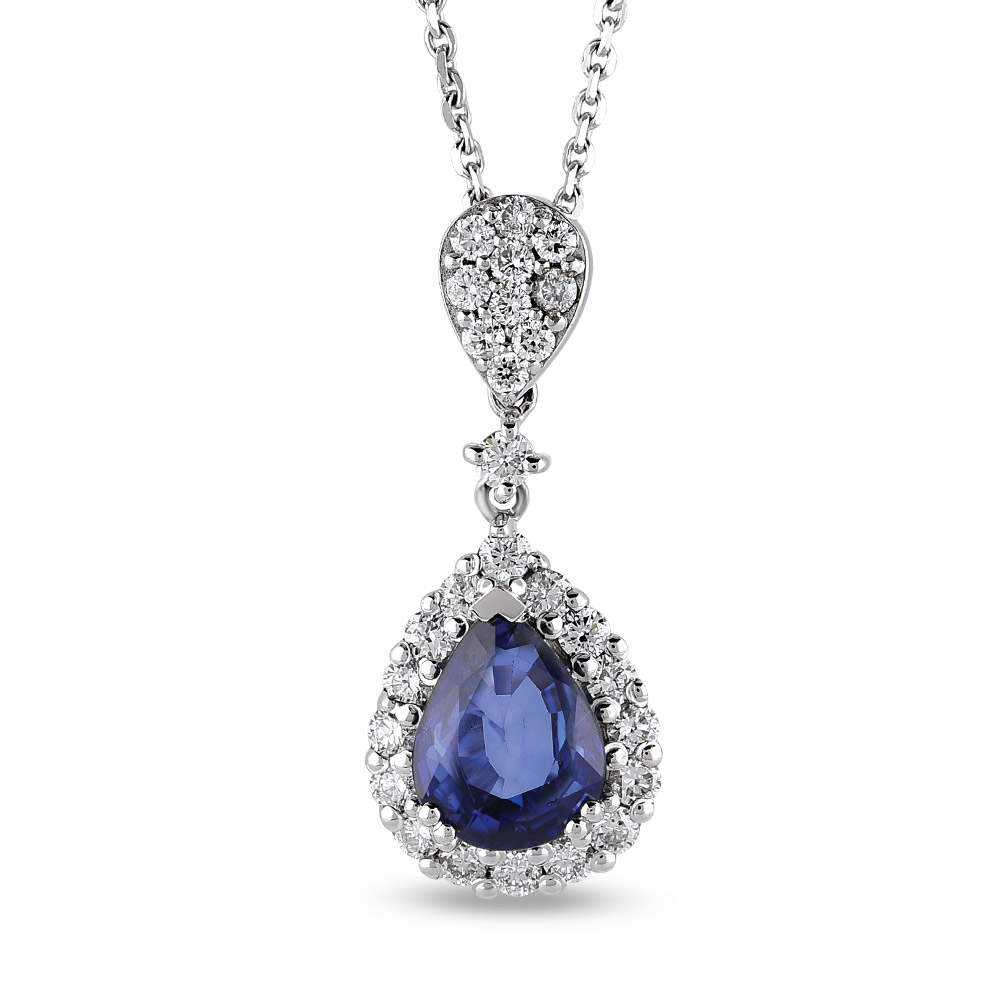 Sapphire Diamond Necklace