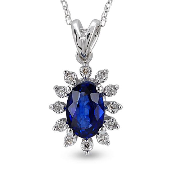 Sapphire Diamond Necklace