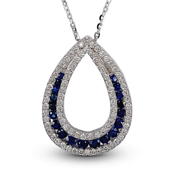 Sapphire Diamond Necklace