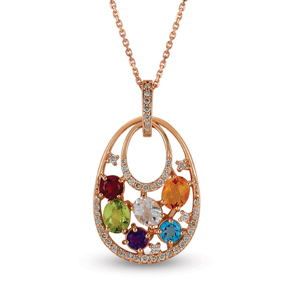 Gemstones Diamond Necklace