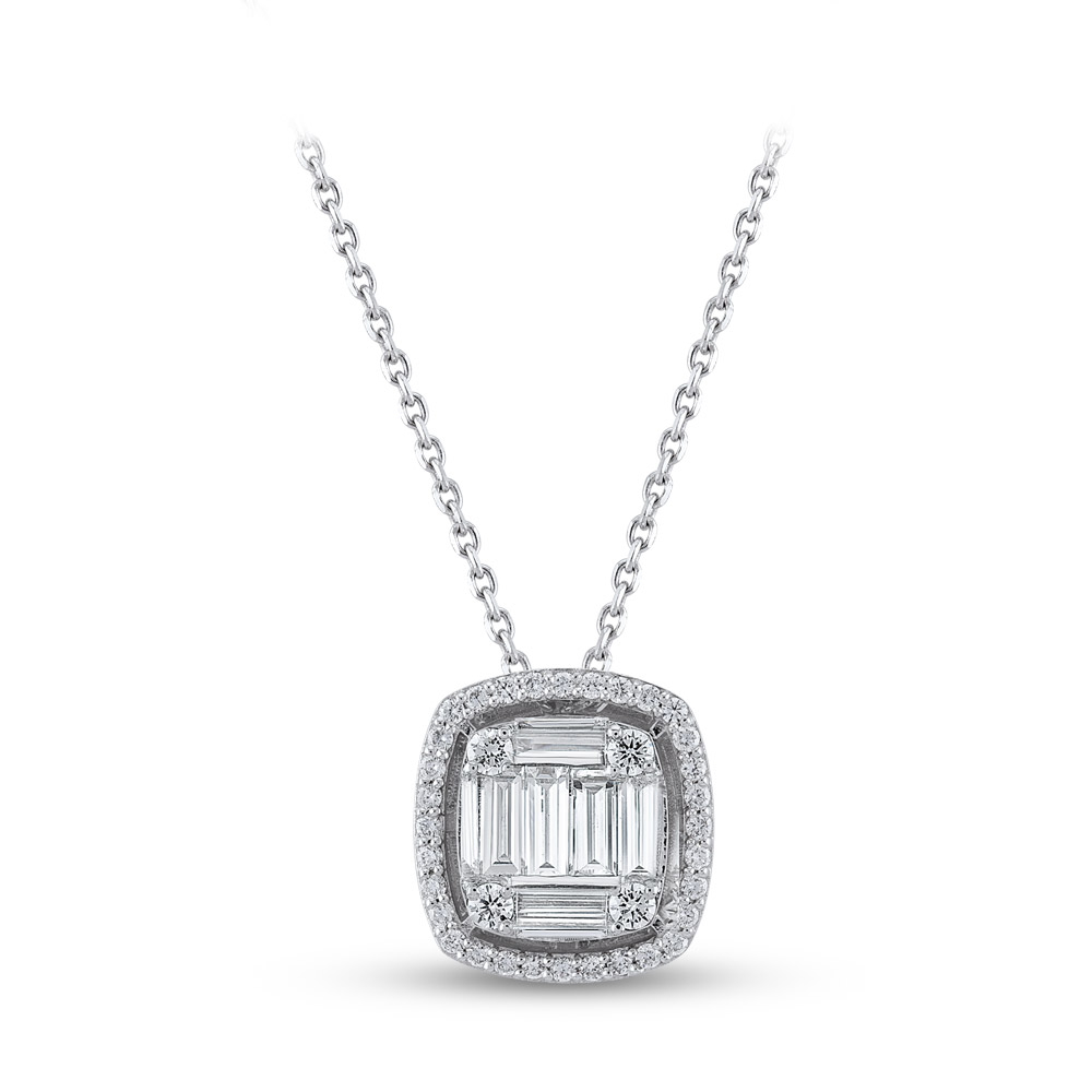 Baguette Diamond Necklace