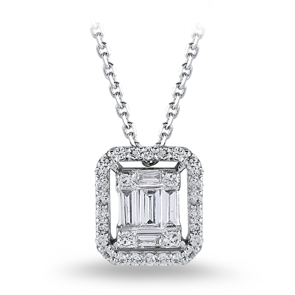 Baguette Diamond Necklace