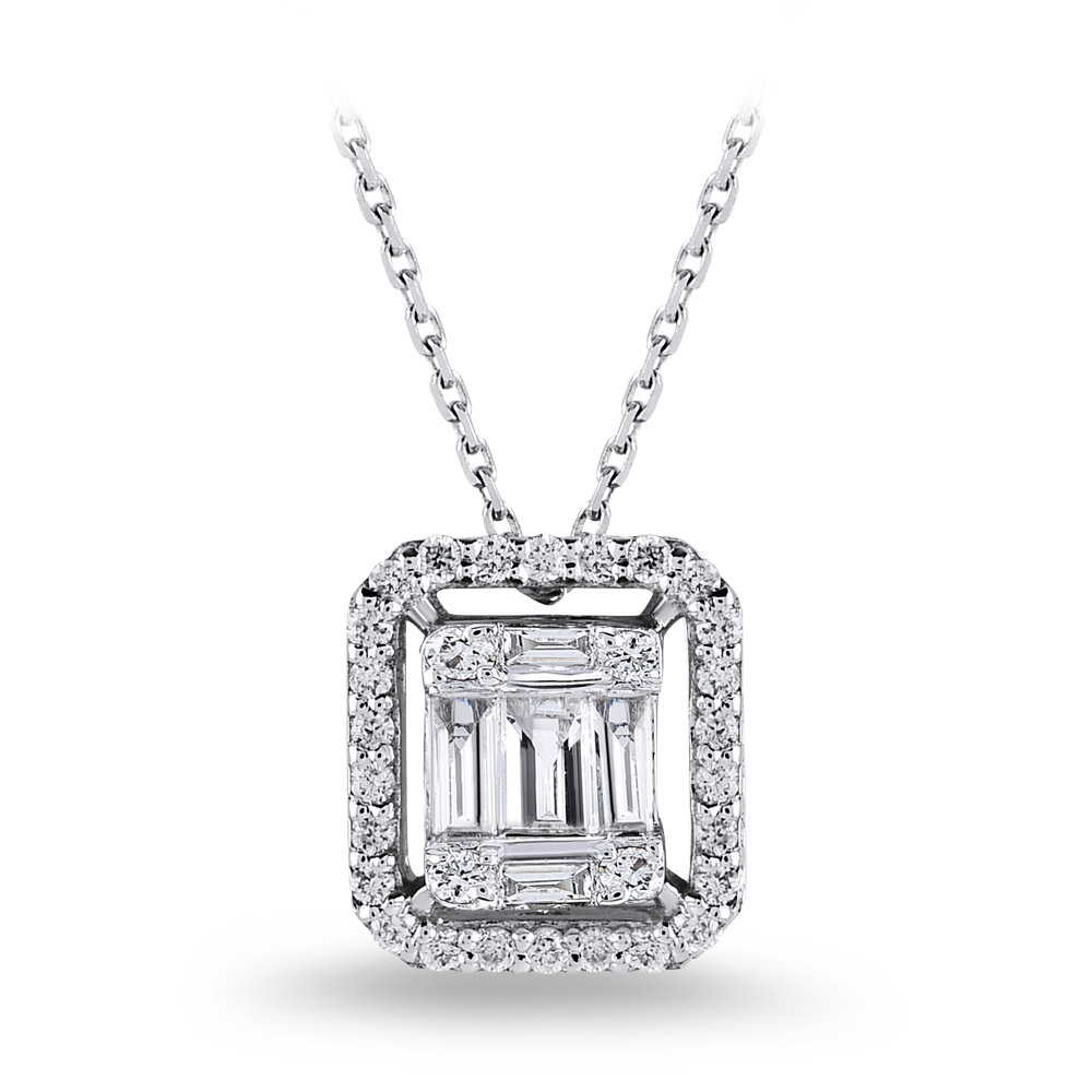 Baguette Diamond Necklace