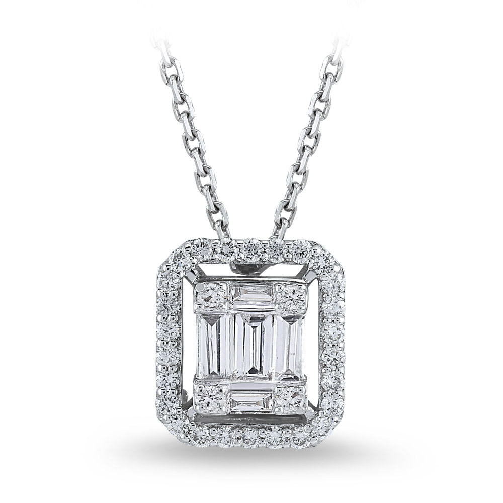 Baguette Diamond Necklace