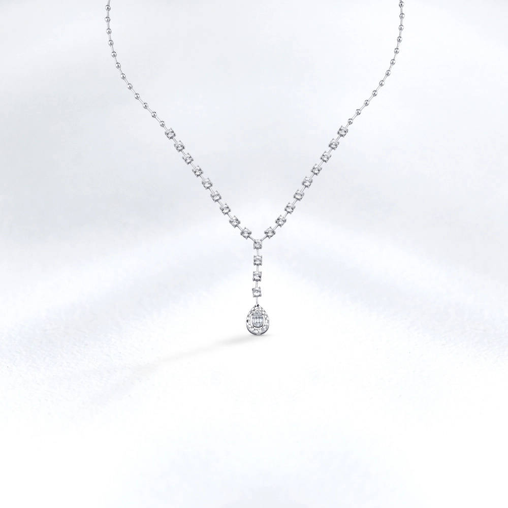 Baguette Diamond Necklace