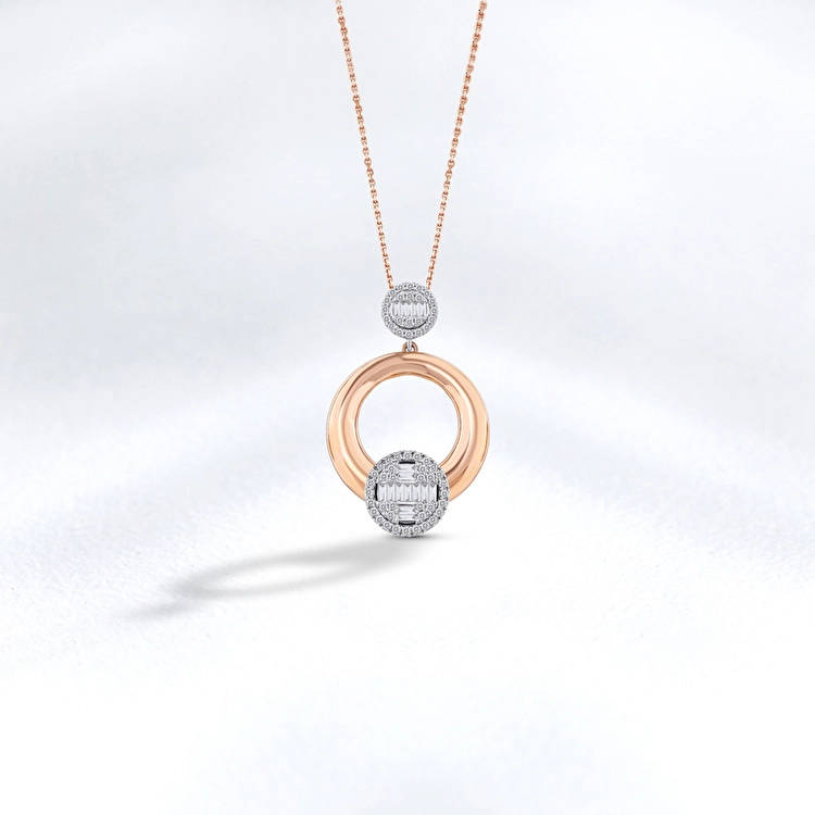 Baguette Diamond Necklace