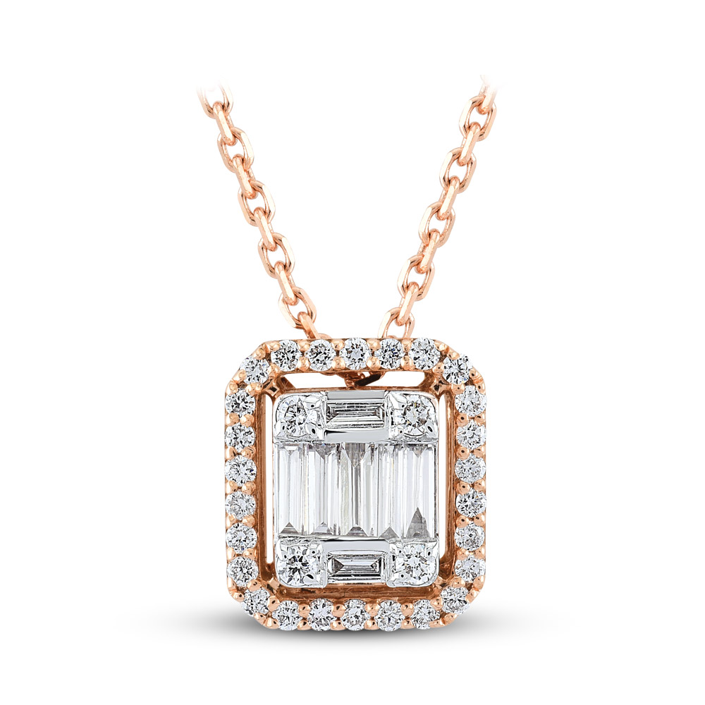 Baguette Diamond Necklace