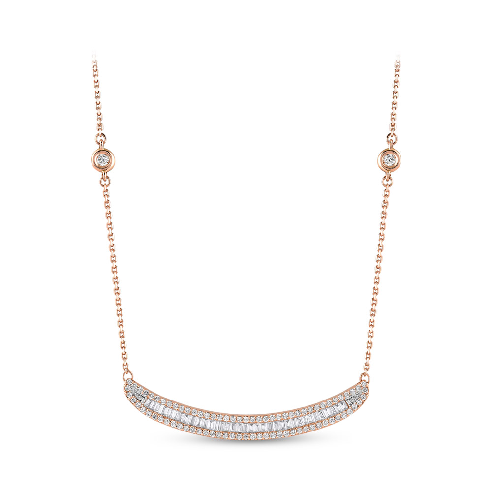 Baguette Diamond Necklace