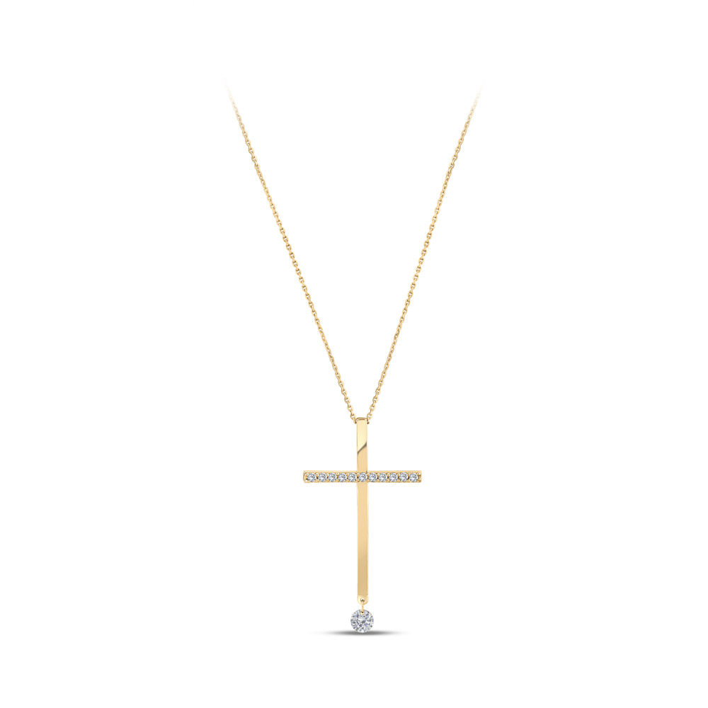 Cross Diamond Necklace