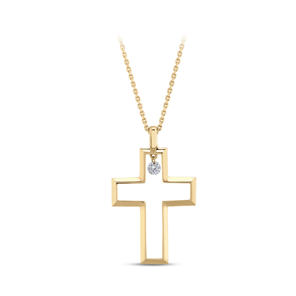 Cross Diamond Necklace