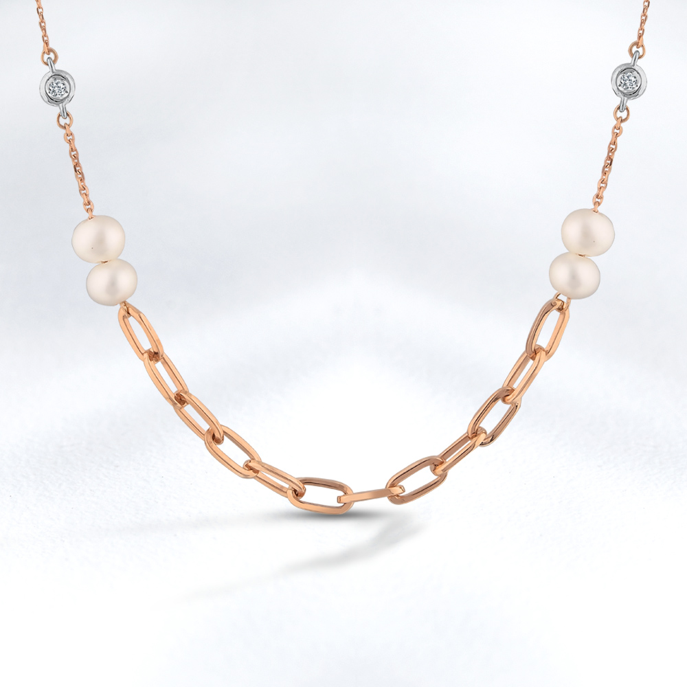 Pearl Diamond Necklace