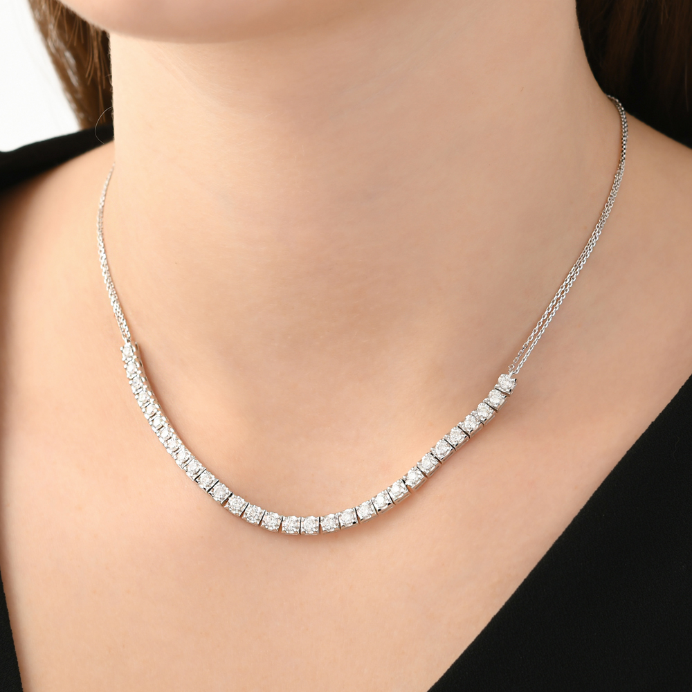 Tennis Diamond Necklace