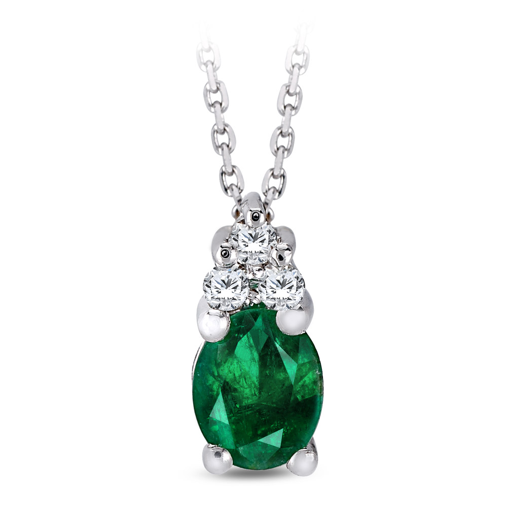 Emerald Diamond Necklace