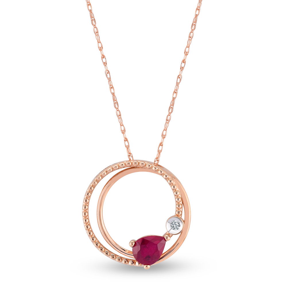 Ruby Diamond Necklace