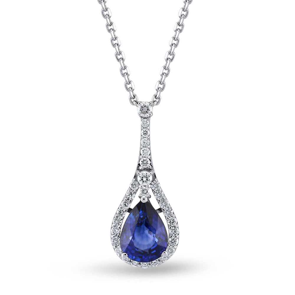 Sapphire Diamond Necklace