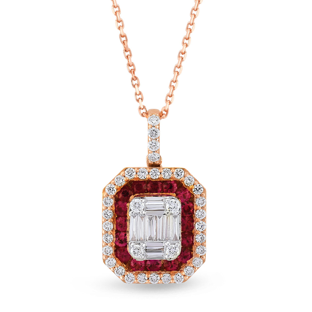 Ruby Diamond Necklace