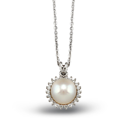 Pearl Diamond Necklace