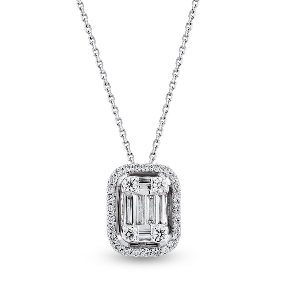 Baguette Diamond Necklace