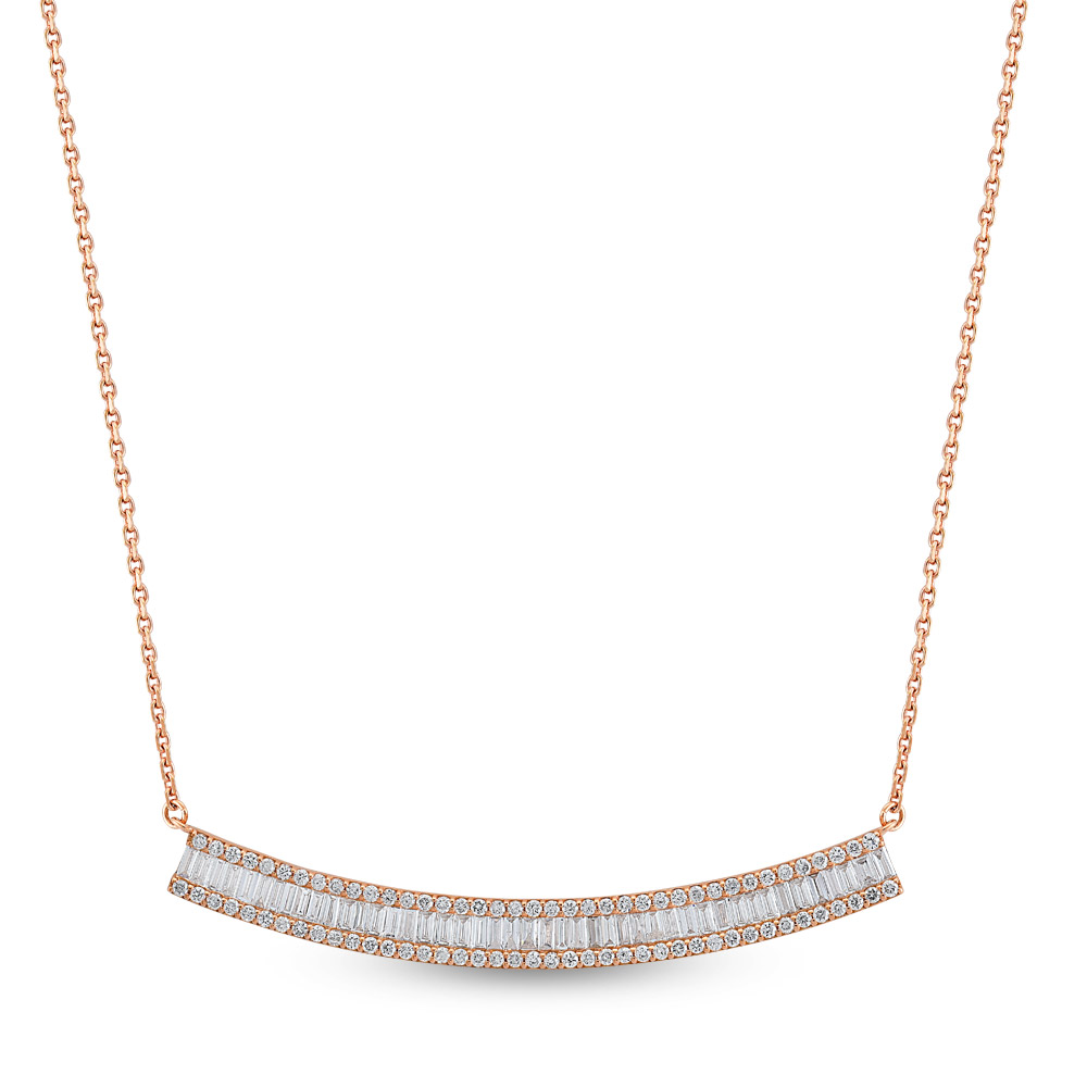 Baguette Diamond Necklace