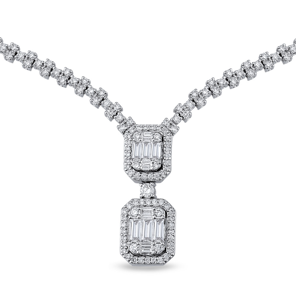 Baguette Diamond Collier