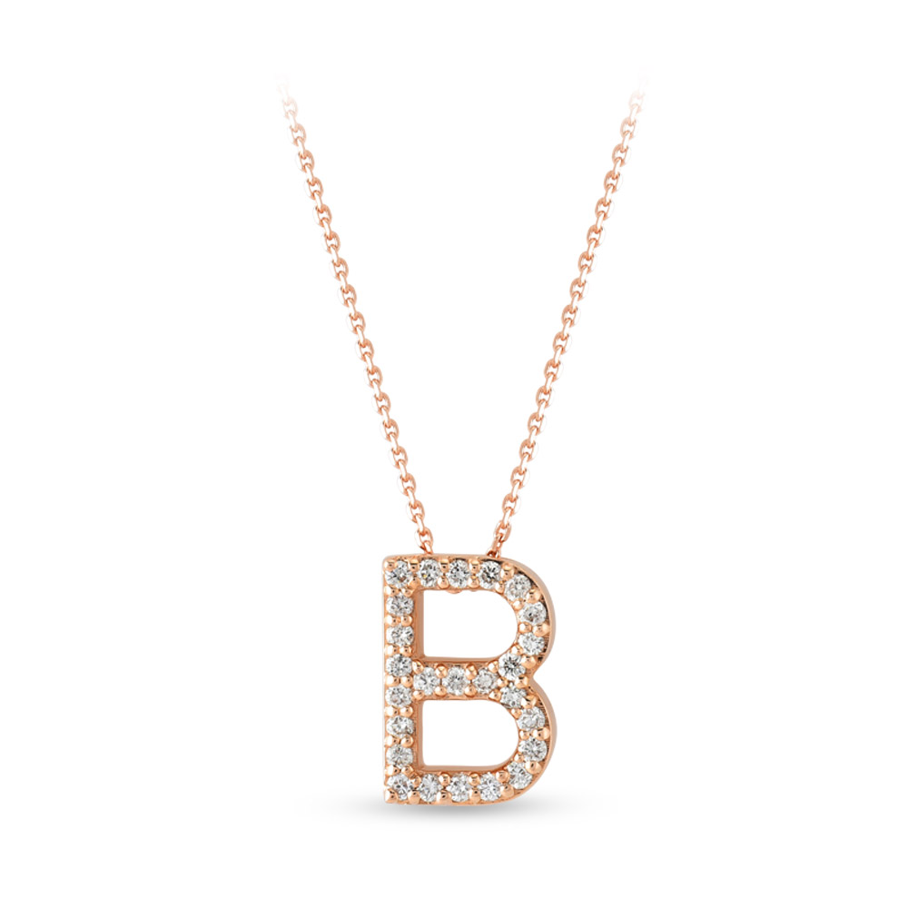 Letter Diamond Necklace