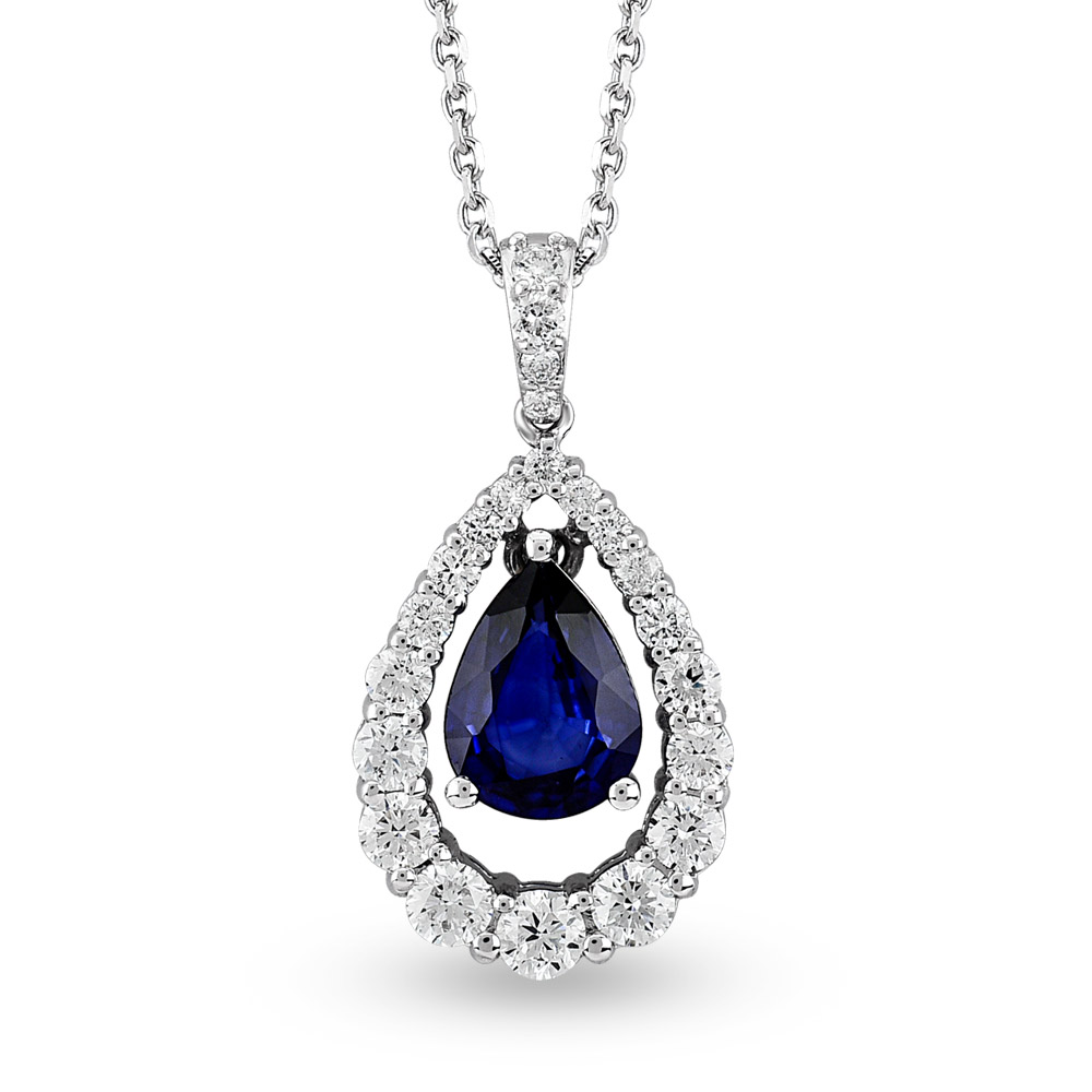 Sapphire Diamond Necklace