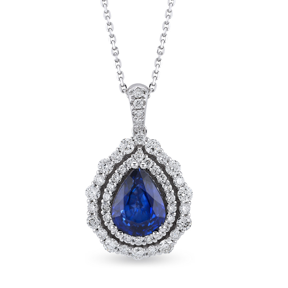 Sapphire Diamond Necklace