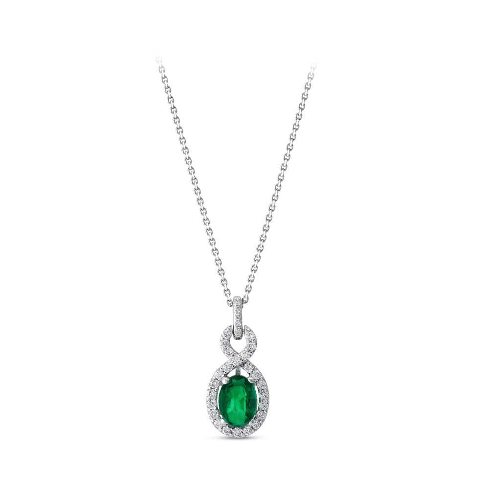 Emerald Diamond Necklace