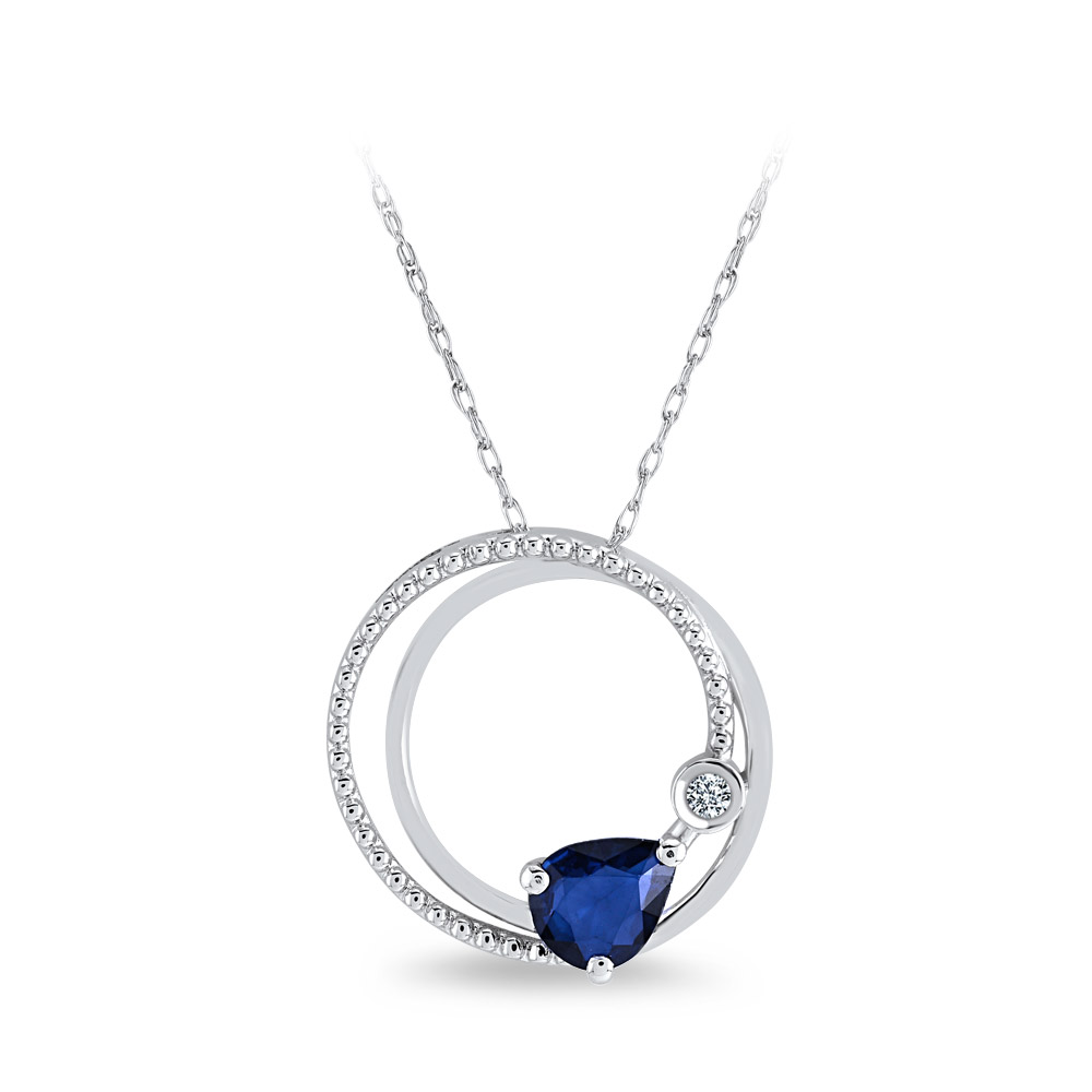 Sapphire Diamond Necklace