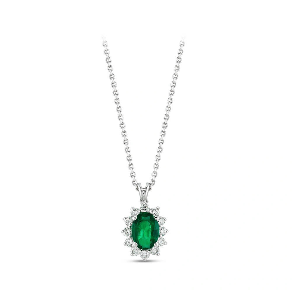 Emerald Diamond Necklace